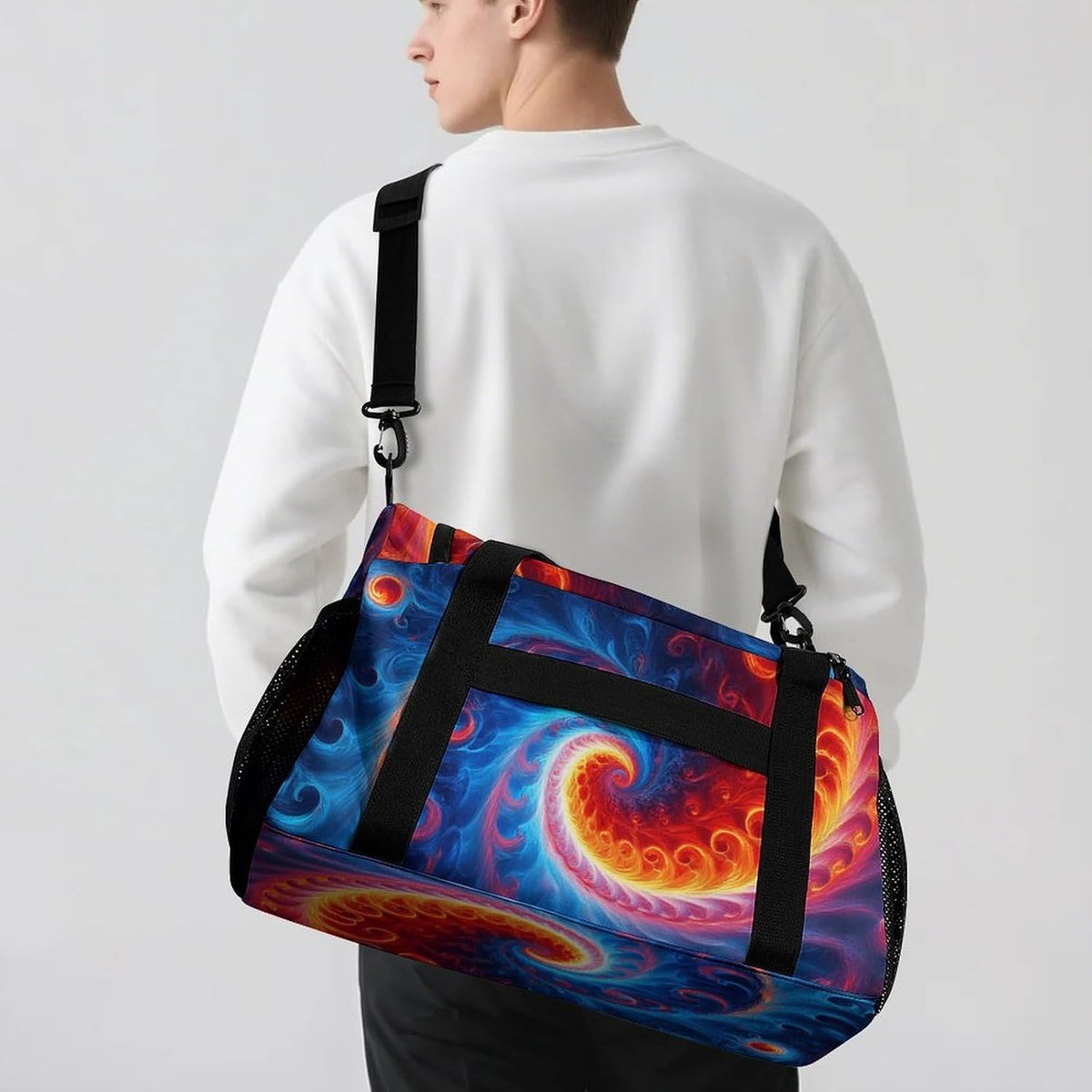 Lightweight Carry On Duffel Bag Weekender Overnight Travel Tote Bag Foldable for Men Women Gym
