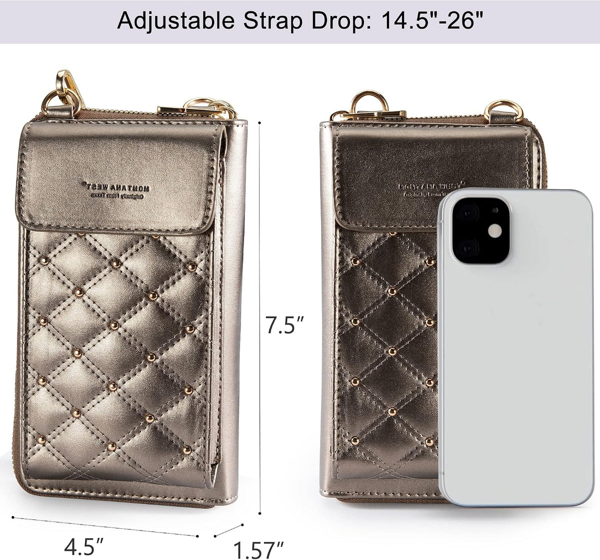 Montana West Crossbody Cell Phone Purse for Women RFID Blocking Cellphone Wallet