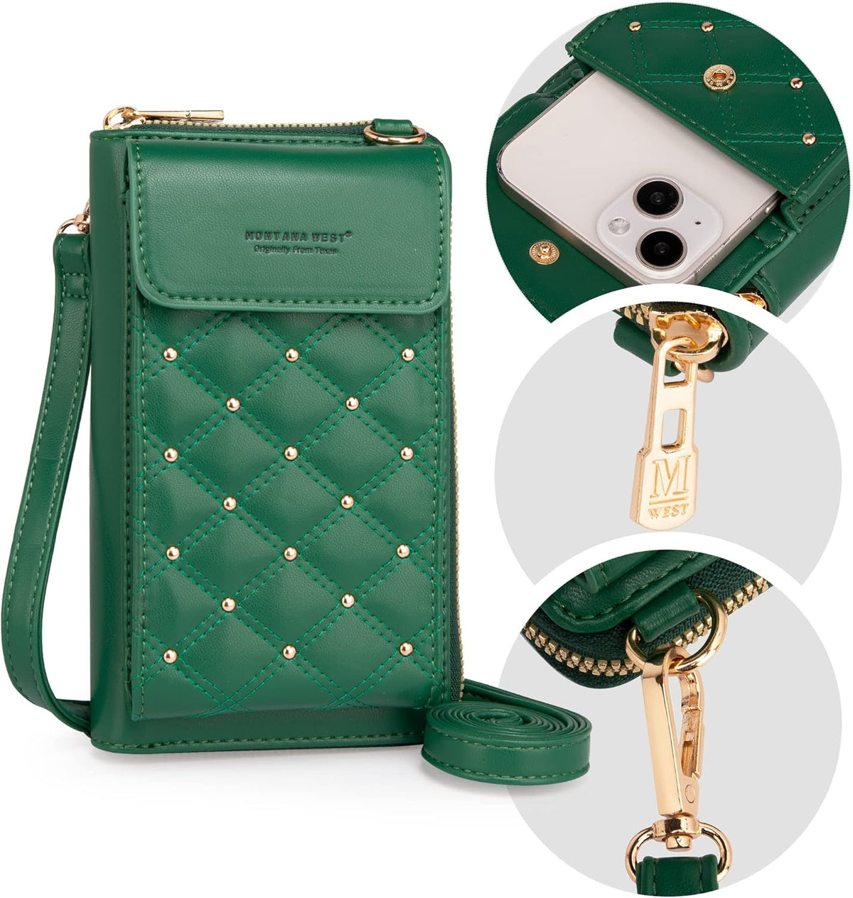 Montana West Crossbody Cell Phone Purse for Women RFID Blocking Cellphone Wallet