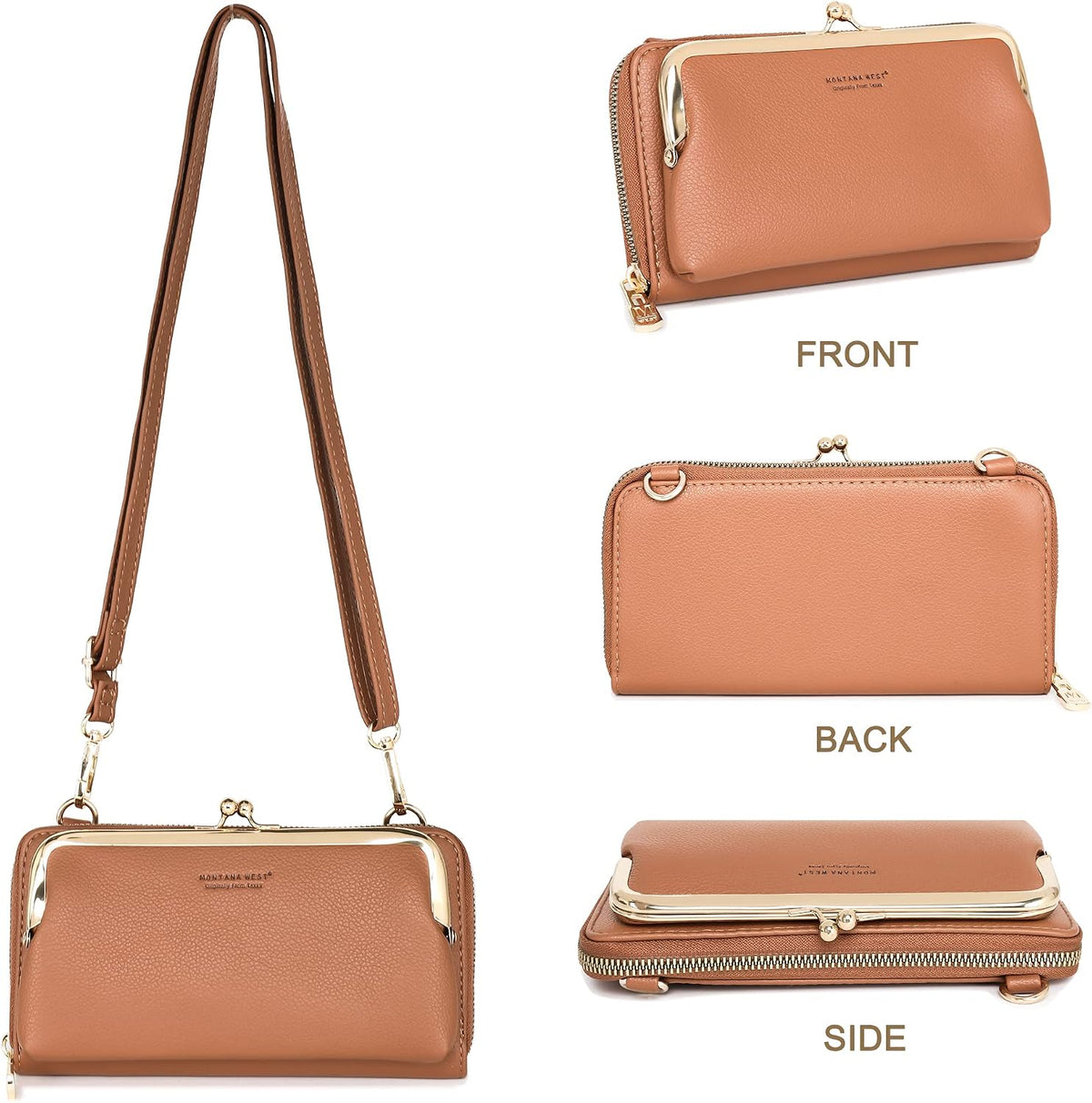 Montana West Crossbody Cell Phone Purse for Women RFID Blocking Cellphone Wallet