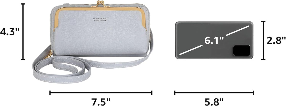 Montana West Crossbody Cell Phone Purse for Women RFID Blocking Cellphone Wallet