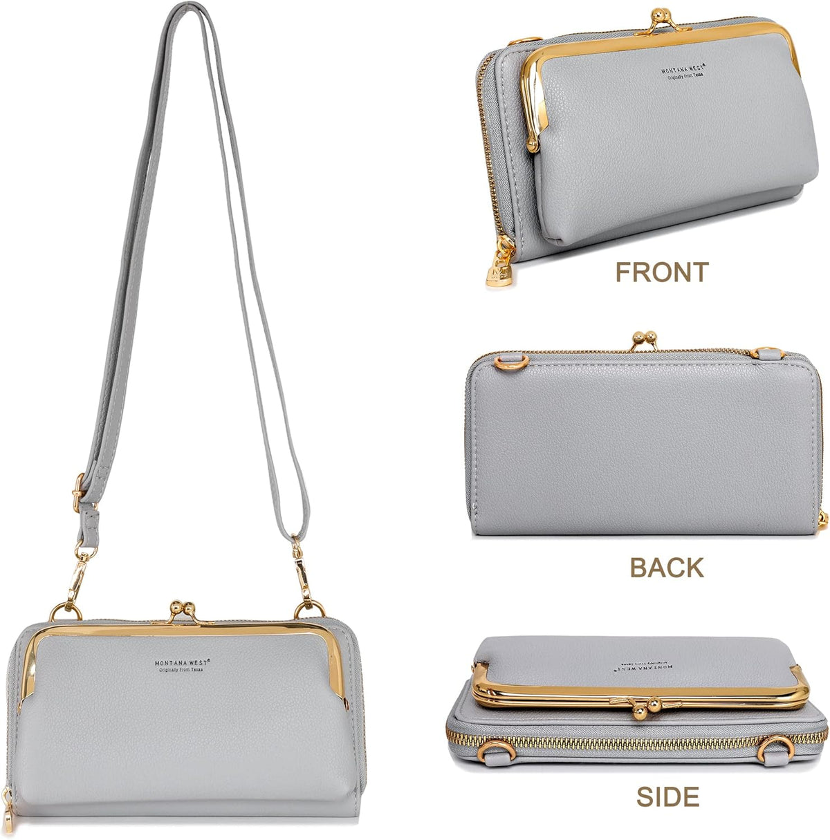 Montana West Crossbody Cell Phone Purse for Women RFID Blocking Cellphone Wallet