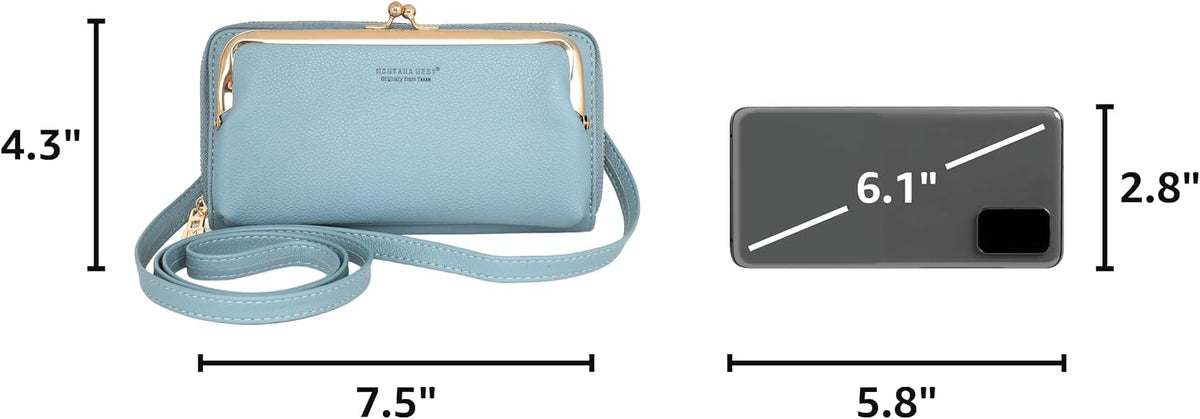 Montana West Crossbody Cell Phone Purse for Women RFID Blocking Cellphone Wallet