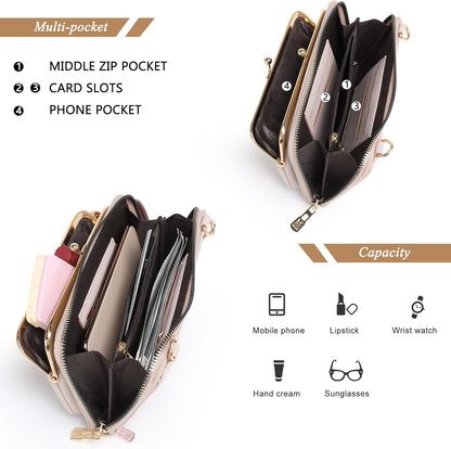 Montana West Crossbody Cell Phone Purse for Women RFID Blocking Cellphone Wallet
