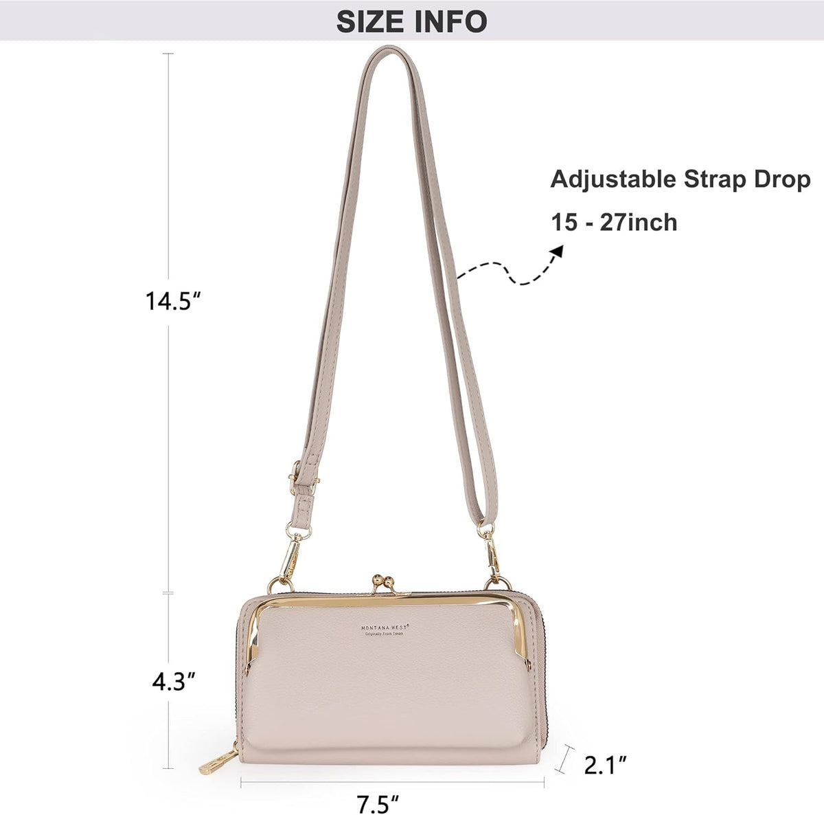 Montana West Crossbody Cell Phone Purse for Women RFID Blocking Cellphone Wallet