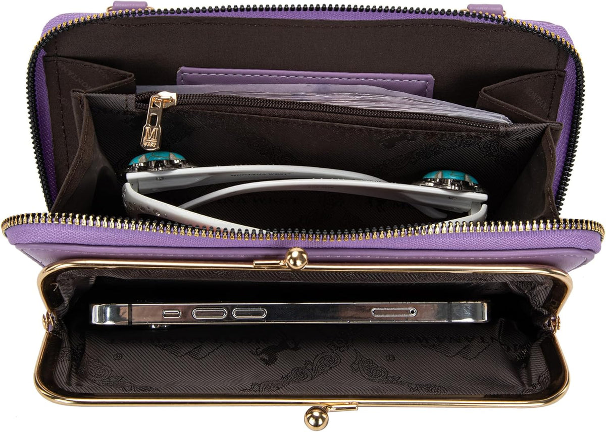 Montana West Crossbody Cell Phone Purse for Women RFID Blocking Cellphone Wallet
