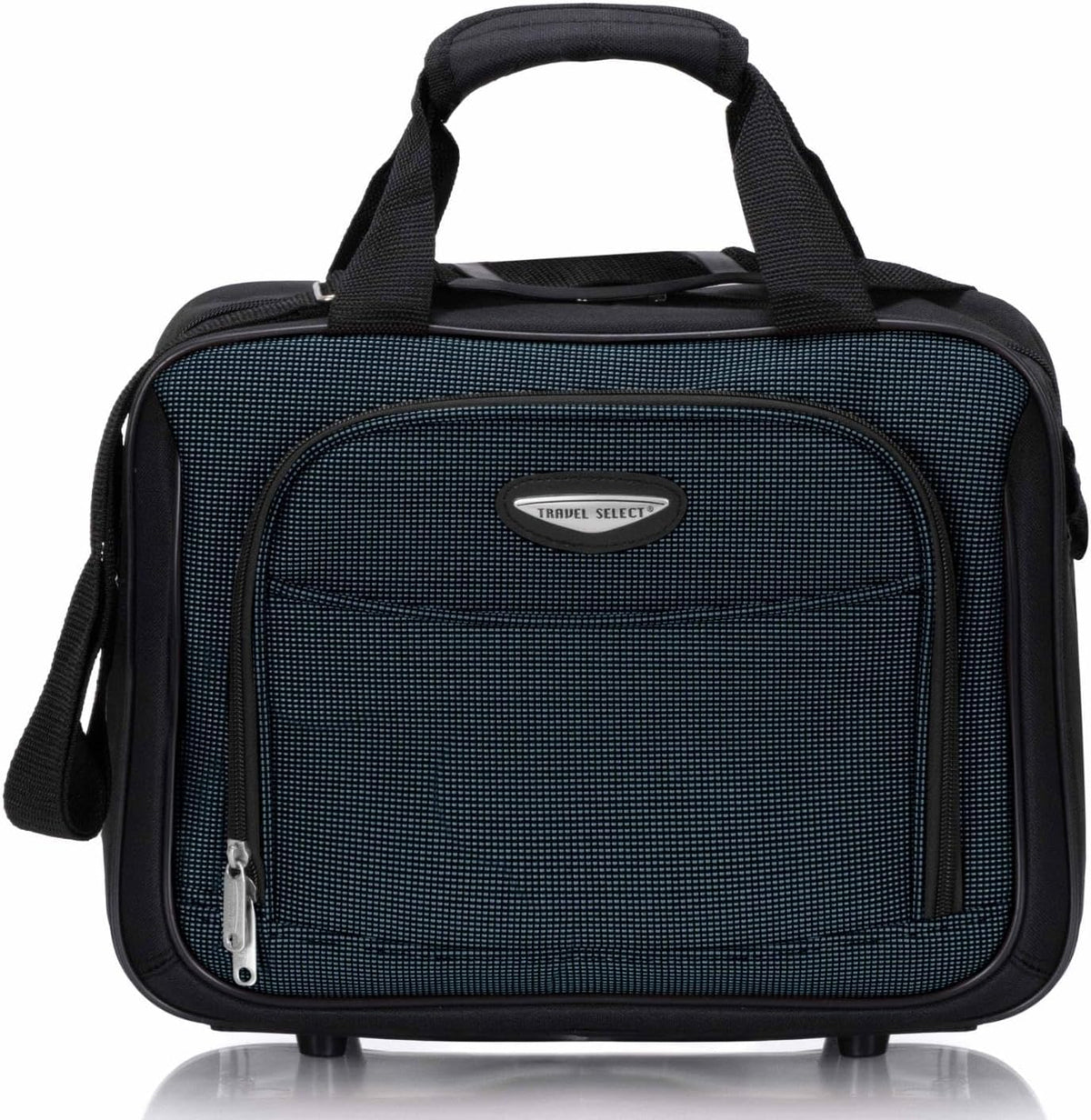 Amsterdam Softside Expandable Luggage with Rolling Wheels, Orange, 21-Inch Carry-on