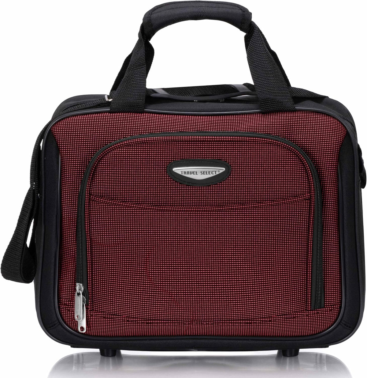 Amsterdam Softside Expandable Luggage with Rolling Wheels, Orange, 21-Inch Carry-on