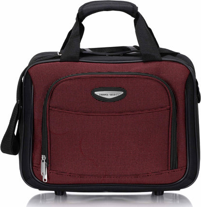 Amsterdam Softside Expandable Luggage with Rolling Wheels, Orange, 21-Inch Carry-on