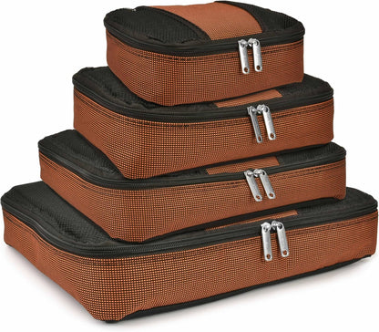 Amsterdam Softside Expandable Luggage with Rolling Wheels, Orange, 21-Inch Carry-on