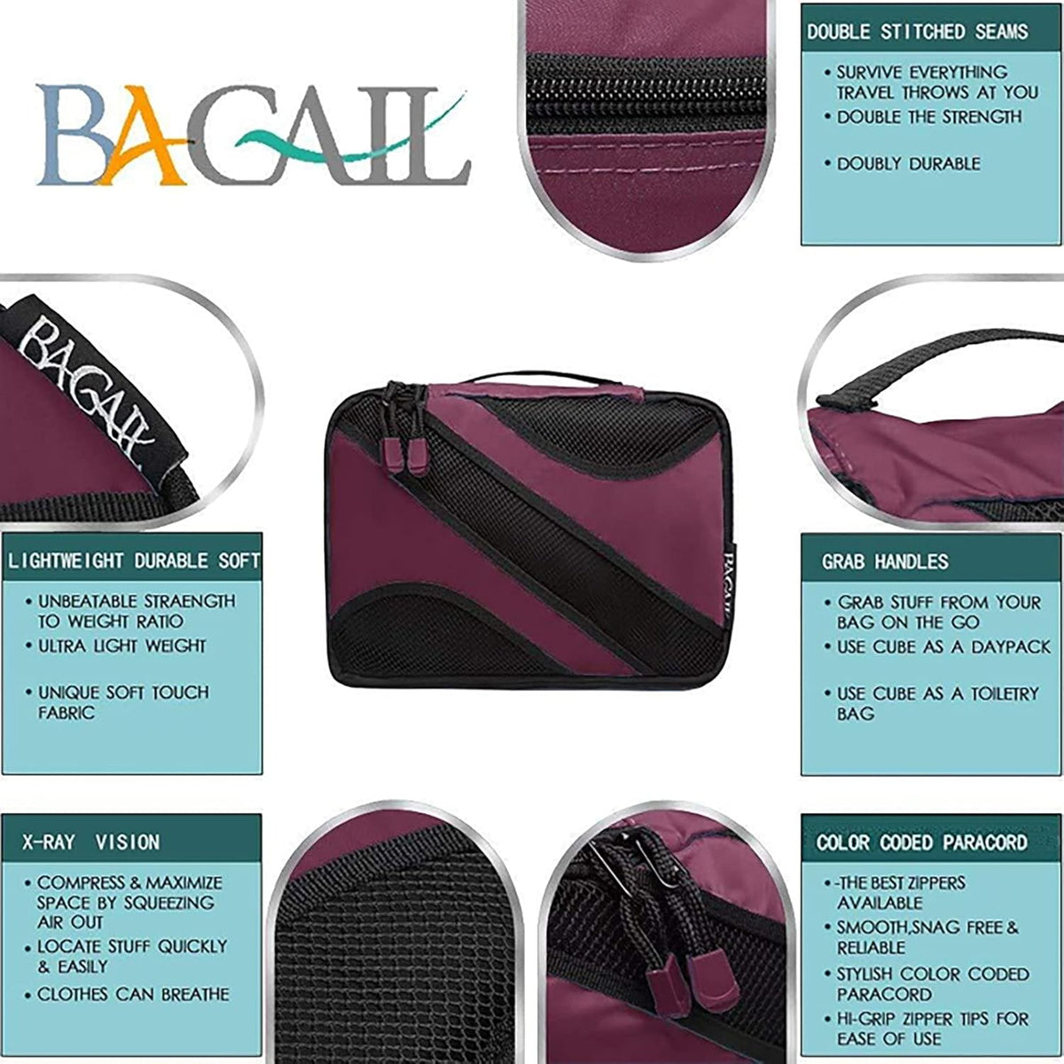 Packing Cubes,Travel Luggage Packing Organizers