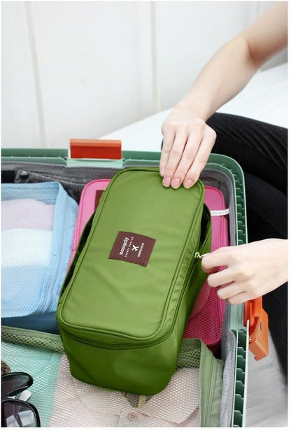 1 pc Portable Travel Drawer Dividers Closet Organizers Bra Underwear Storage Bag,Pink