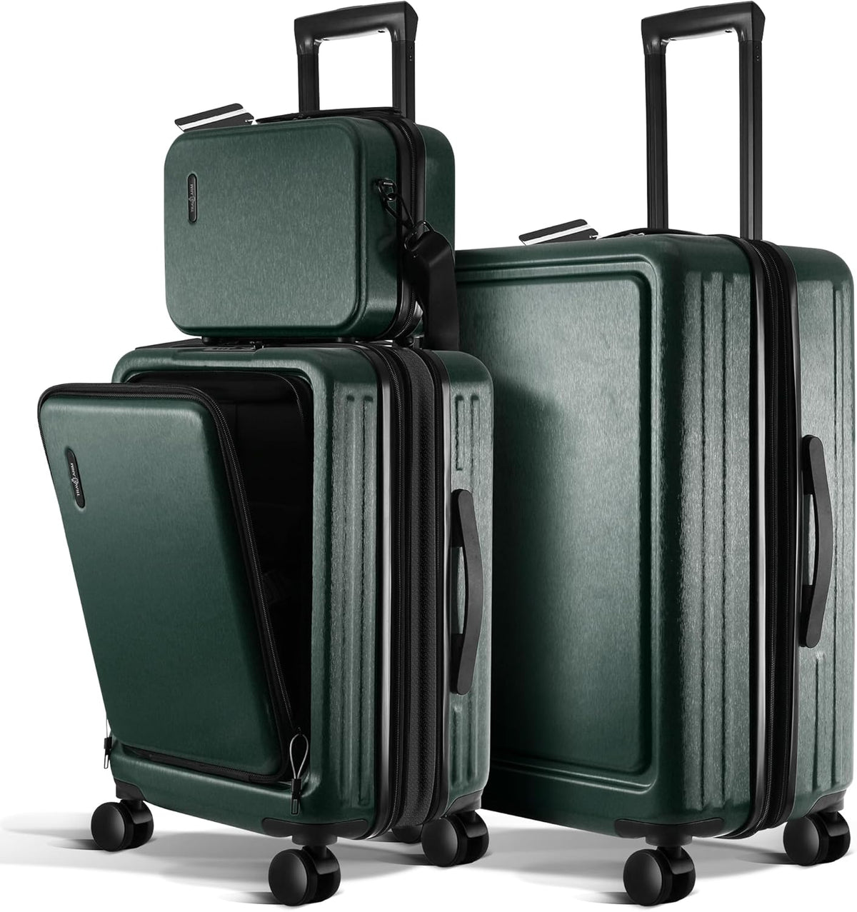 20 Inch Carry On Luggage 22x14x9 Airline Approved, Carry On Suitcase with Wheels, Hard-shell Carry-on Luggage, Durable Luggage Carry-On, Sage Green Small Suitcase with Cosmetic Case