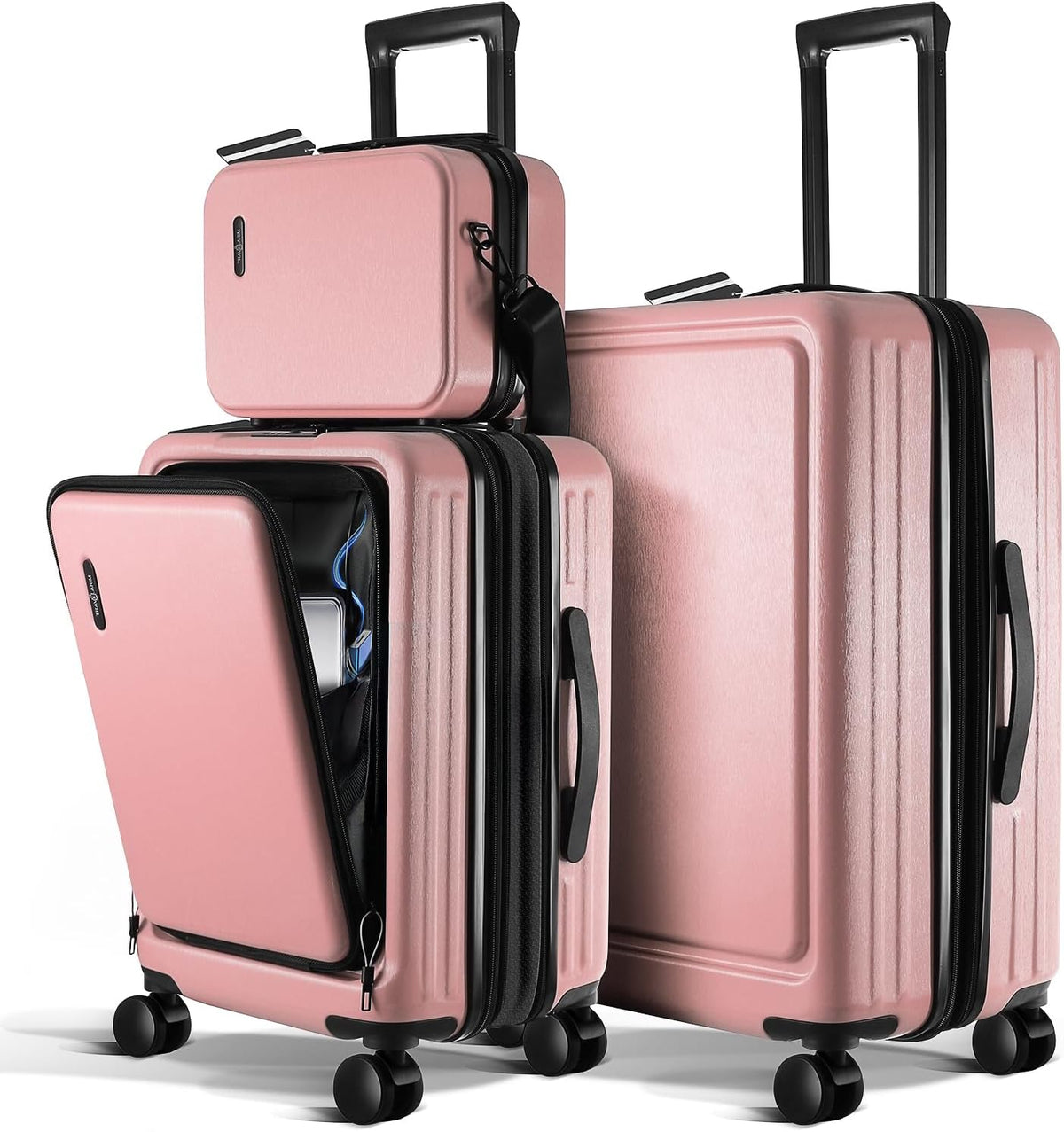 20 Inch Carry On Luggage 22x14x9 Airline Approved, Carry On Suitcase with Wheels, Hard-shell Carry-on Luggage, Durable Luggage Carry-On, Sage Green Small Suitcase with Cosmetic Case