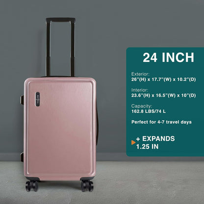 20 Inch Carry On Luggage 22x14x9 Airline Approved, Carry On Suitcase with Wheels, Hard-shell Carry-on Luggage, Durable Luggage Carry-On, Sage Green Small Suitcase with Cosmetic Case