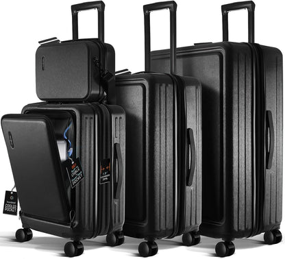 20 Inch Carry On Luggage 22x14x9 Airline Approved, Carry On Suitcase with Wheels, Hard-shell Carry-on Luggage, Durable Luggage Carry-On, Sage Green Small Suitcase with Cosmetic Case