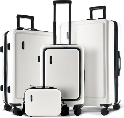 20 Inch Carry On Luggage 22x14x9 Airline Approved, Carry On Suitcase with Wheels, Hard-shell Carry-on Luggage, Durable Luggage Carry-On, Sage Green Small Suitcase with Cosmetic Case