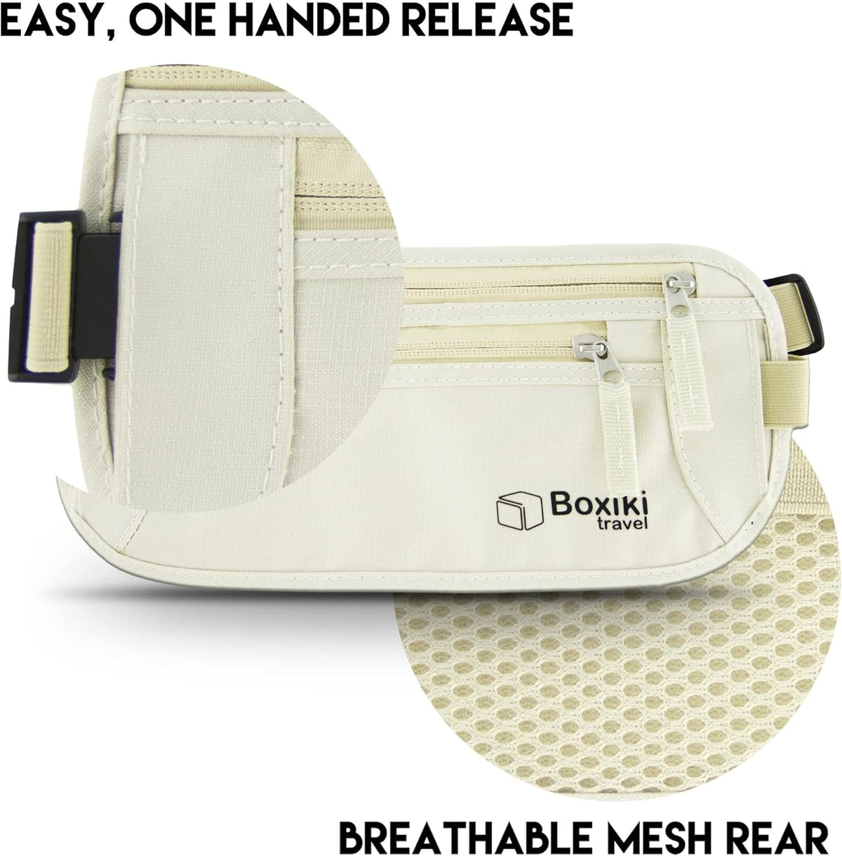 Complete RFID Travel Security Set - Hidden Money Belt and Sleek Neck Wallet - Ultimate Protection for Your Valuables on the Go.