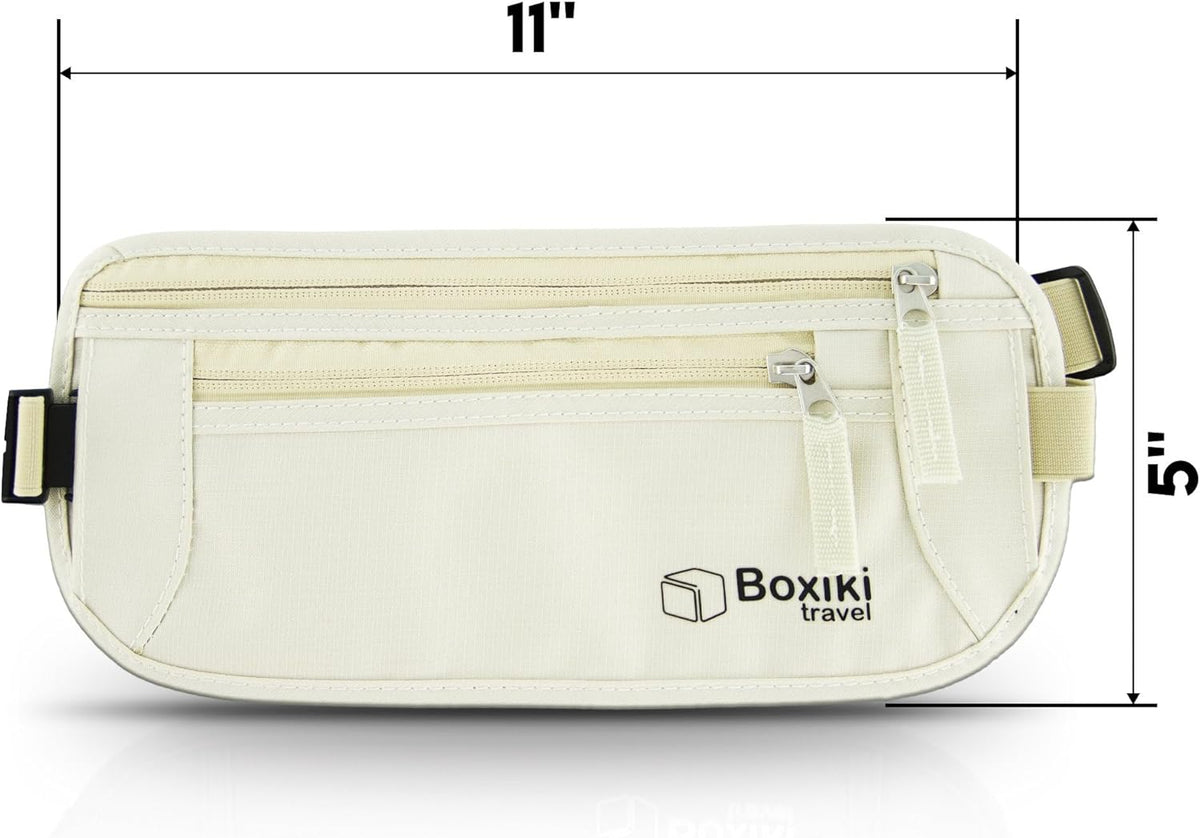 Complete RFID Travel Security Set - Hidden Money Belt and Sleek Neck Wallet - Ultimate Protection for Your Valuables on the Go.
