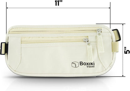 Complete RFID Travel Security Set - Hidden Money Belt and Sleek Neck Wallet - Ultimate Protection for Your Valuables on the Go.
