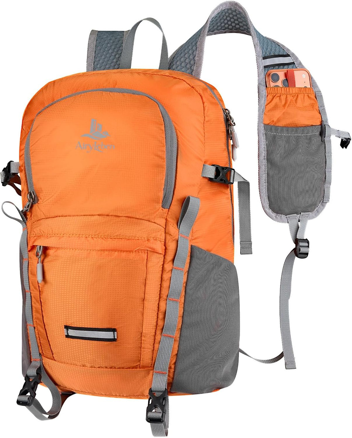 20L Small Hiking Backpack for Women Men, Lightweight Packable Day pack, Foldable Daypack for Cycling, Travel, Commuting(Blue)