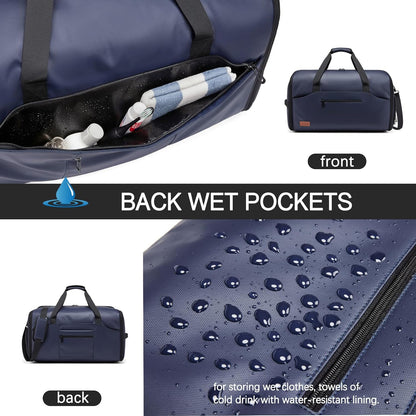 Garment Bags for Travel,45L Carry on Convertible Garment Duffle bag for Men Women - 3 in 1 Hanging Suit Travel Bag with Shoulder Strap