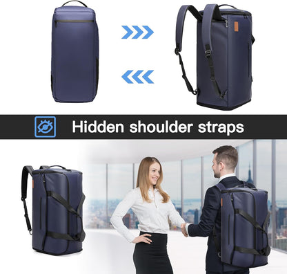 Garment Bags for Travel,45L Carry on Convertible Garment Duffle bag for Men Women - 3 in 1 Hanging Suit Travel Bag with Shoulder Strap