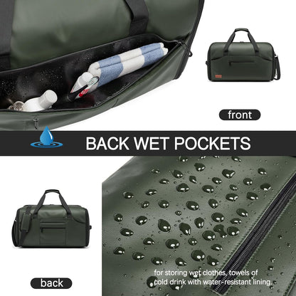 Garment Bags for Travel,45L Carry on Convertible Garment Duffle bag for Men Women - 3 in 1 Hanging Suit Travel Bag with Shoulder Strap