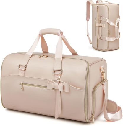 Garment Bags for Travel,45L Carry on Convertible Garment Duffle bag for Men Women - 3 in 1 Hanging Suit Travel Bag with Shoulder Strap