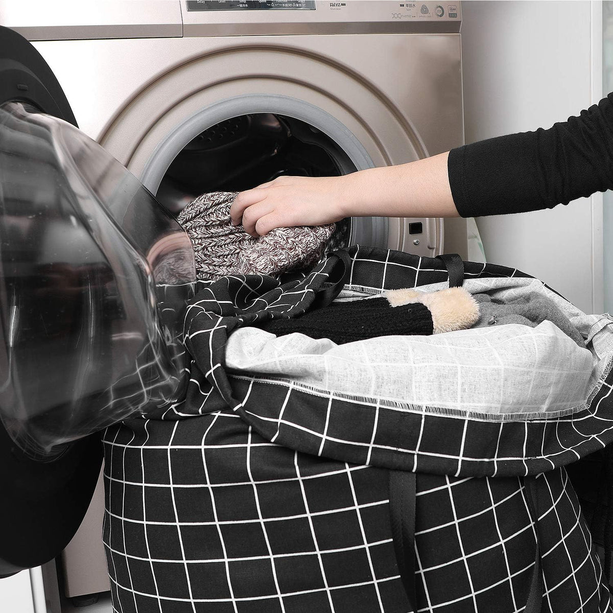 Laundry Bag with Handle and Drawstring, Large Heavy Duty Laundry Bag, 28 x 40 Inches Travel Dirty Clothes Bag for Laundromat and Household