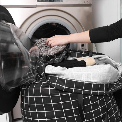 Laundry Bag with Handle and Drawstring, Large Heavy Duty Laundry Bag, 28 x 40 Inches Travel Dirty Clothes Bag for Laundromat and Household