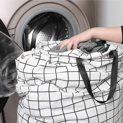 Laundry Bag with Handle and Drawstring, Large Heavy Duty Laundry Bag, 28 x 40 Inches Travel Dirty Clothes Bag for Laundromat and Household