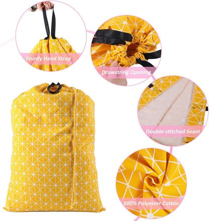 Laundry Bag with Handle and Drawstring, Large Heavy Duty Laundry Bag, 28 x 40 Inches Travel Dirty Clothes Bag for Laundromat and Household