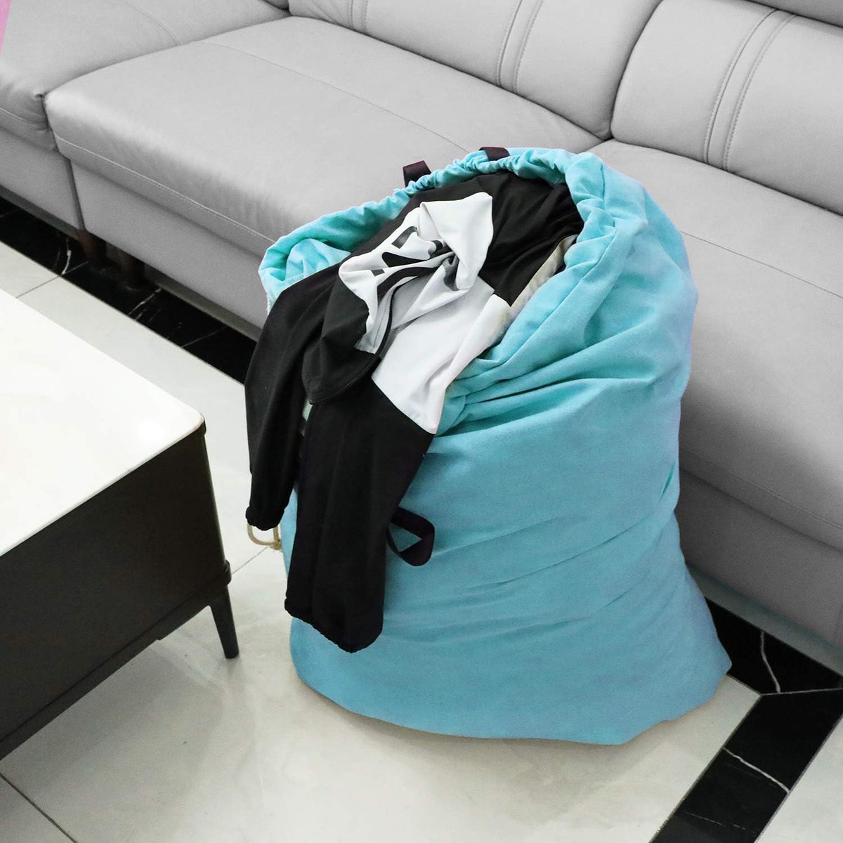 Laundry Bag with Handle and Drawstring, Large Heavy Duty Laundry Bag, 28 x 40 Inches Travel Dirty Clothes Bag for Laundromat and Household