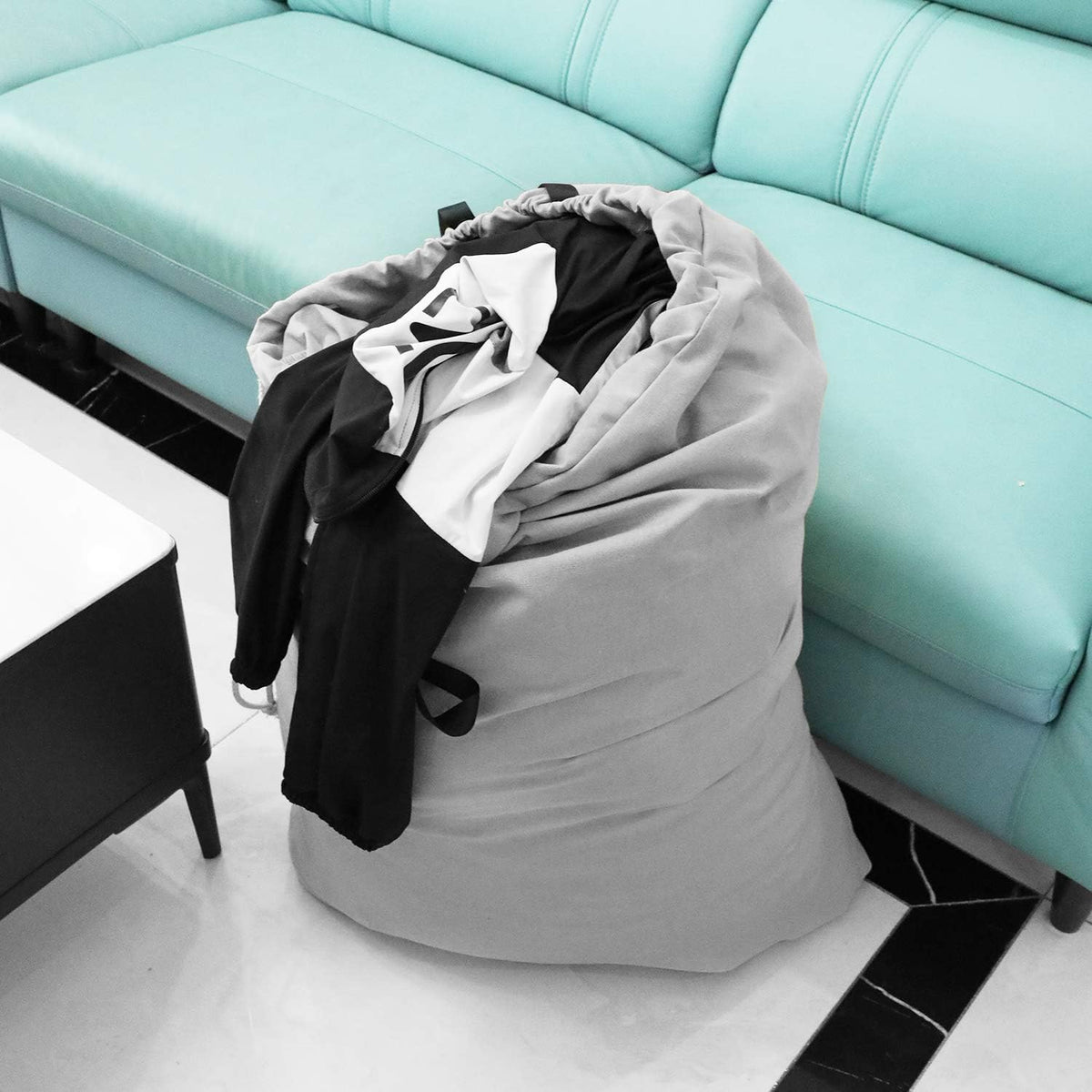 Laundry Bag with Handle and Drawstring, Large Heavy Duty Laundry Bag, 28 x 40 Inches Travel Dirty Clothes Bag for Laundromat and Household