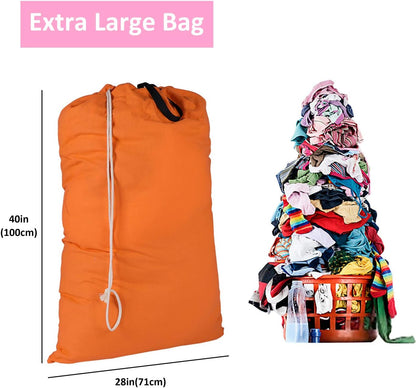 Laundry Bag with Handle and Drawstring, Large Heavy Duty Laundry Bag, 28 x 40 Inches Travel Dirty Clothes Bag for Laundromat and Household