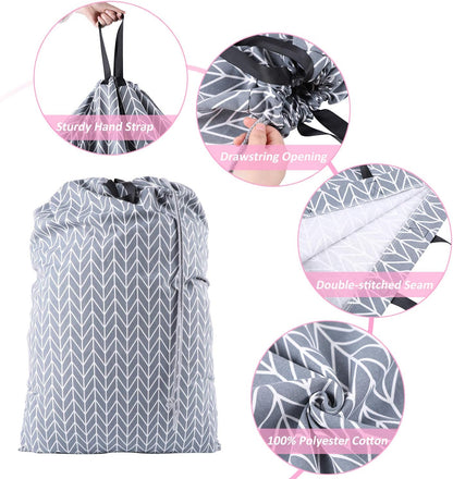 Laundry Bag with Handle and Drawstring, Large Heavy Duty Laundry Bag, 28 x 40 Inches Travel Dirty Clothes Bag for Laundromat and Household