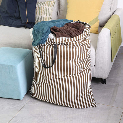 Laundry Bag with Handle and Drawstring, Large Heavy Duty Laundry Bag, 28 x 40 Inches Travel Dirty Clothes Bag for Laundromat and Household