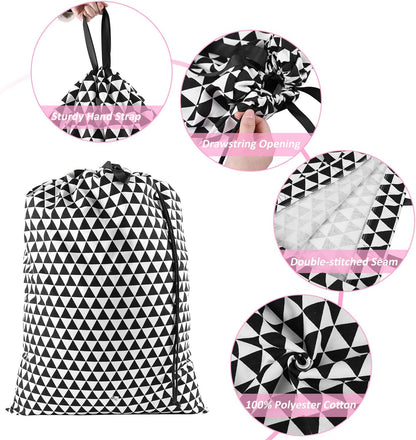 Laundry Bag with Handle and Drawstring, Large Heavy Duty Laundry Bag, 28 x 40 Inches Travel Dirty Clothes Bag for Laundromat and Household