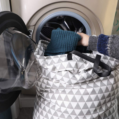 Laundry Bag with Handle and Drawstring, Large Heavy Duty Laundry Bag, 28 x 40 Inches Travel Dirty Clothes Bag for Laundromat and Household