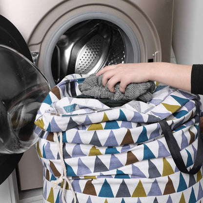 Laundry Bag with Handle and Drawstring, Large Heavy Duty Laundry Bag, 28 x 40 Inches Travel Dirty Clothes Bag for Laundromat and Household