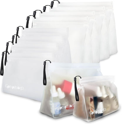 TSA Approved Toiletry Bags - Quart Size Clear Leakproof Travel Zipper Bag For Liquids Toiletries Traveling Trips Vacations Packing Storage For Women & Men