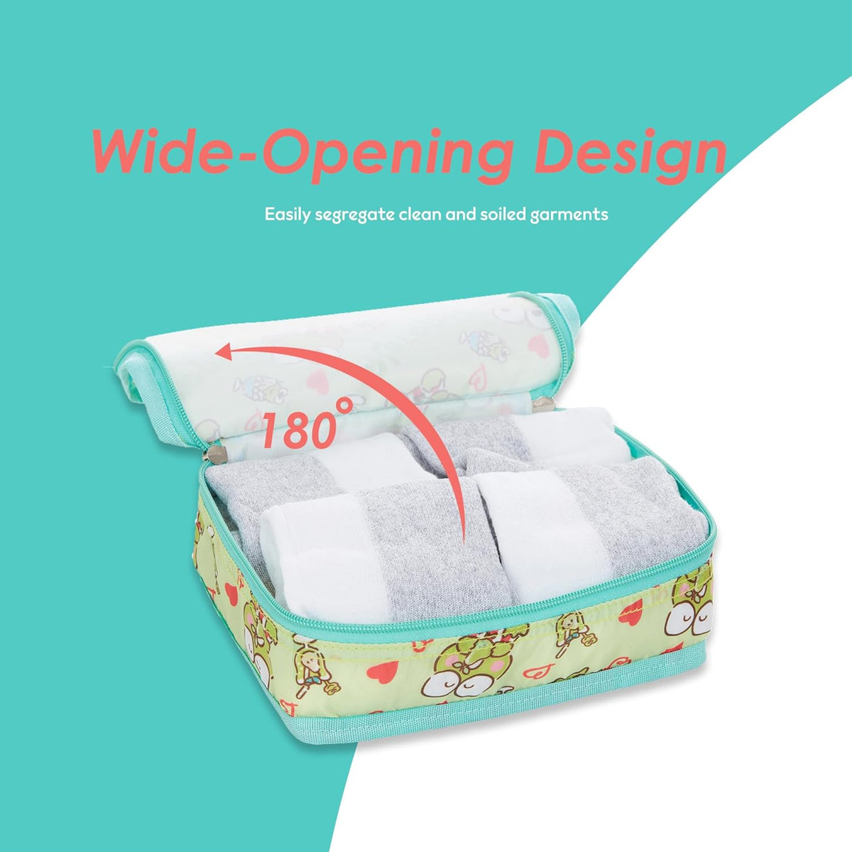 's Hello Kitty Packing Cubes - 5 Piece Packing Cube Bags - Travel Essentials - Suitcase Luggage Organizer Set - Hello Kitty and Friends, My Melody, Kerromi, Kerropi, Badtz-Maru (Hello Kitty)