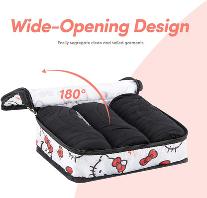 's Hello Kitty Packing Cubes - 5 Piece Packing Cube Bags - Travel Essentials - Suitcase Luggage Organizer Set - Hello Kitty and Friends, My Melody, Kerromi, Kerropi, Badtz-Maru (Hello Kitty)