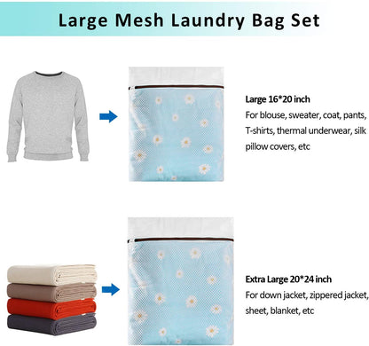 Laundry Mesh Bra Wash Bag for Lingerie, Underwear, Delicates, 3 PCS