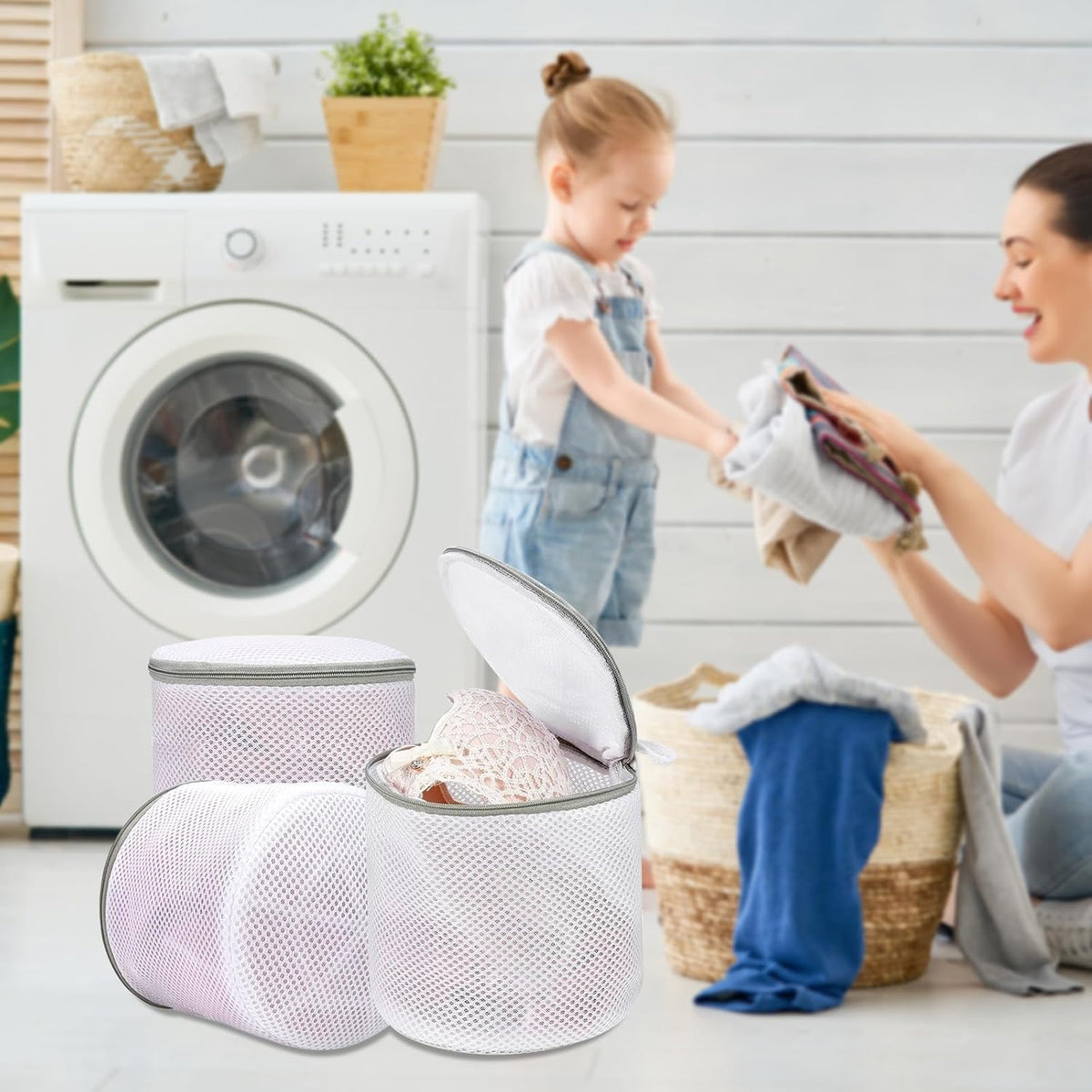 Laundry Mesh Bra Wash Bag for Lingerie, Underwear, Delicates, 3 PCS