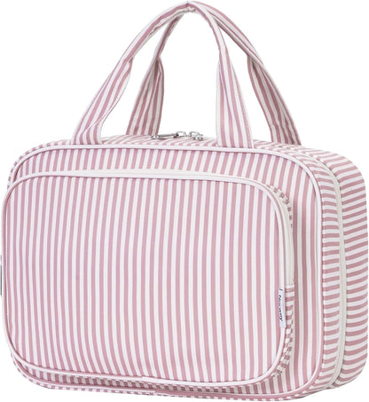 Hanging Toiletry Bag for Women Travel Checkered Makeup Bag Organizer Toiletries Bag for Travel Size Essentials, Accessories, Brushes, Cosmetics (Green Checkerboard (Medium))