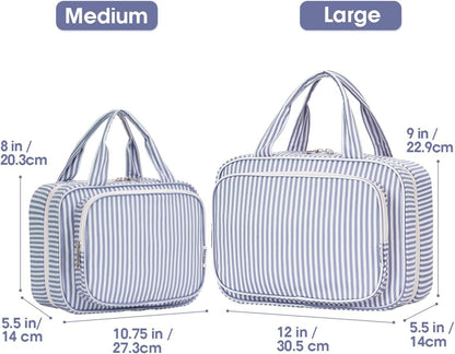 Hanging Toiletry Bag for Women Travel Checkered Makeup Bag Organizer Toiletries Bag for Travel Size Essentials, Accessories, Brushes, Cosmetics (Green Checkerboard (Medium))
