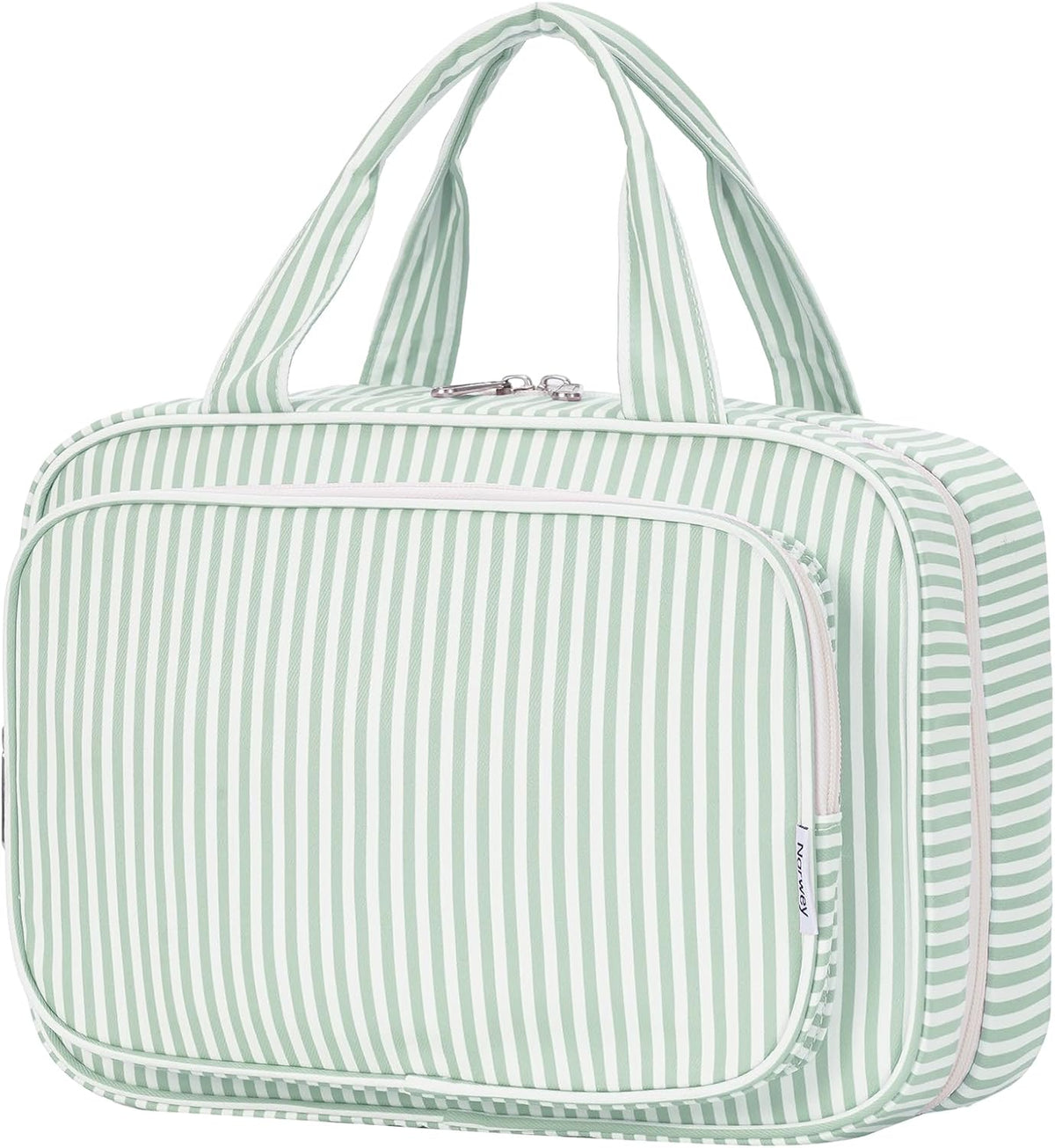 Hanging Toiletry Bag for Women Travel Checkered Makeup Bag Organizer Toiletries Bag for Travel Size Essentials, Accessories, Brushes, Cosmetics (Green Checkerboard (Medium))