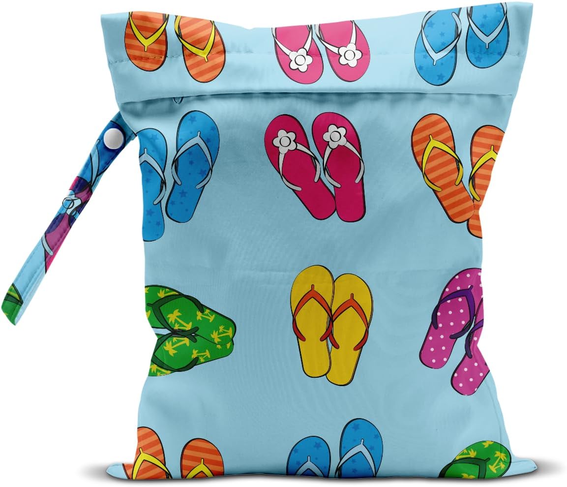 Wet Dry Bag Wet Bag for Swimsuit Dirty Yoga Gym Clothes Diaper Camping Beach Poor Travel Summer Essential Vacation Holiday Summer Boho Flower